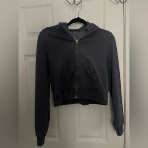 Brandy Melville Crop Zip Up